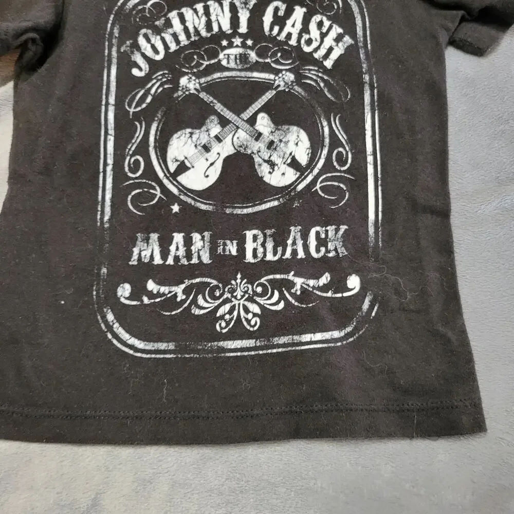 Cash Johnny Cash Man‎ In Black Graphic Tee Boy 3t